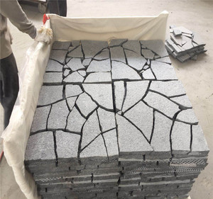 Không thường xuyên tối <span class=keywords><strong>Granite</strong></span> g654 đá cuội lưới <span class=keywords><strong>pavers</strong></span> cho lối đi đường lái xe - Product Image 2