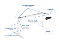 Vente en gros d'ordinateur de bureau motorisé intelligent JIECANG Bureau réglable à double moteur