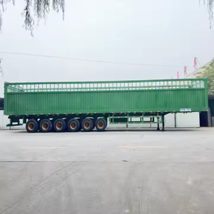Semirremolque de 6 ejes con vallas para transporte de animales, carga, caña de azúcar, en venta - Product Image 3