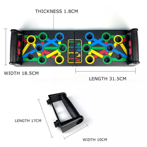 Planche de formation multifonctionnelle en <span class=keywords><strong>ABS</strong></span> 9-en-1 avec logo personnalisé, prix d'usine bon marché, planche de rack push-up - Product Image 5