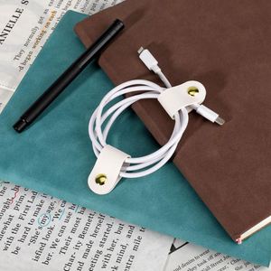 Organizador de Cables Portátil de Cuero PU, Soporte Multiusos para Cables con Cierre a Presión - Product Image 2
