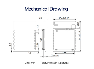 Nrf54l15 me54bs01 không dây RF Bluetooth 6.0 mô-đun hỗ trợ chủ đề vấn đề kênh âm thanh - Product Image 5