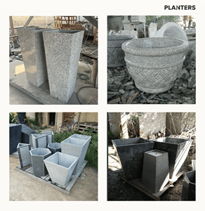 Pot de fleurs <span class=keywords><strong>en</strong></span> granit naturel robuste, grand bac à plantes <span class=keywords><strong>en</strong></span> <span class=keywords><strong>pierre</strong></span>, résistant au gel, pour aménagement paysager commercial, directement de l'usine - Product Image 1