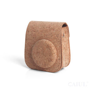 Étui <span class=keywords><strong>pour</strong></span> appareil photo Fujifilm <span class=keywords><strong>Instax</strong></span> <span class=keywords><strong>Mini</strong></span> <span class=keywords><strong>11</strong></span> de style primordial en gros, pochette en liège naturel, bandoulière, sac à bandoulière en PU - Product Image 2