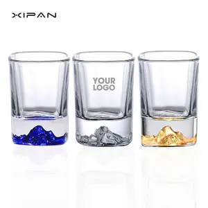 Premium Customizable Highball Cups Mini Tumbler Shot Glass for Tequila Brandy Vodka Liquor Whiskey 1.5oz