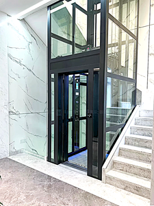 Ev Tipi Üç Katlı Hidrolik Çelik Engelli Asansörü Konut Tipi Küçük Asansör Yeni Fiyat - Product Image 2