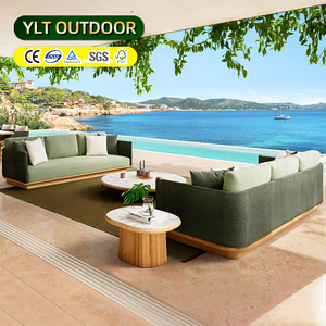 Ensemble <span class=keywords><strong>de</strong></span> meubles <span class=keywords><strong>de</strong></span> <span class=keywords><strong>jardin</strong></span> en teck imperméable, <span class=keywords><strong>canapé</strong></span> <span class=keywords><strong>de</strong></span> patio en rotin moderne et luxueux - Product Image 1