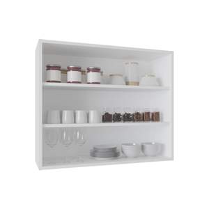 DB 30\" H White <b>Wall</b> & <b>Display</b> Shelves 30\" High with 3 Shelves - Product Image 2