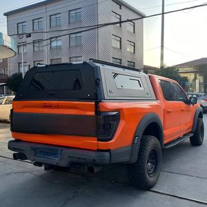 Couverture de benne en acier au manganèse avec fenêtre coulissante pour Ford F150, anti-choc, étanche, anti-poussière, protection de la boîte de chargement - Product Image 4