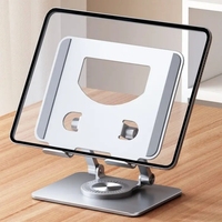 Support de tablette portable pliable à rotation de 360 degrés support de téléphone portable réglable en acier raffiné pour une utilisation intérieure à la maison