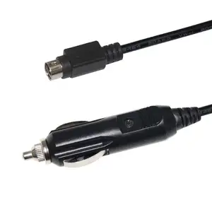 Mini Din Cable Male 12V-24V Car Lighter male Cigarette Socket Power Connector Cable