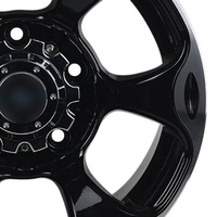 Rines de Aleación Multirradio de 15 Pulgadas para Todoterreno, Acabado Negro Mecanizado, para Suzuki Jimny, Jeep Wrangler, 4x4, SUV, Rines Clásicos Fundidos