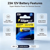 Batería Alcalina de 12v 23a 27a A27 A23 para Control Remoto de Persianas, Timbre, Lámpara de Araña, Alarma de Seguridad, Disparador de Flash
