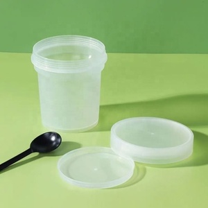 Gobelet à glace jetable en plastique de qualité alimentaire, avec couvercle, pour yaourt, motif herbe de fée, très vendu - Product Image 2
