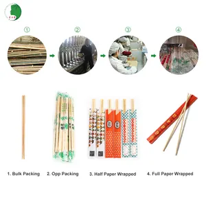 Bacchette di bambù rotonde lunghezza 196mm x diametro inferiore 4.5mm x diametro superiore 5mm 1 paio/bacchette opp, (per SUSHI)