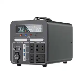 Rechargeable 180wh 300w 12000wh 5500w battery generator solar power supply for outdoor portable power station