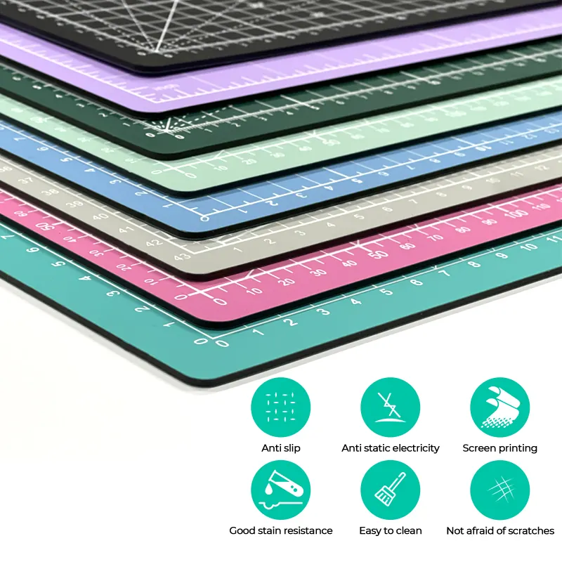 Hot New Products Non slip cutting mat Stain resistant DIY Craft Art Teaching AIDS a5 self healing cutting mat