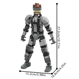 Funbuild Cổ Điển Trò Chơi MOC-44555 Kim Loại Bánh Răng Rắn Mecha Khối Xây Dựng Đồ Chơi Kim Loại Bánh Răng Rex Robot Hình Gạch Đồ Chơi - Product Image 4