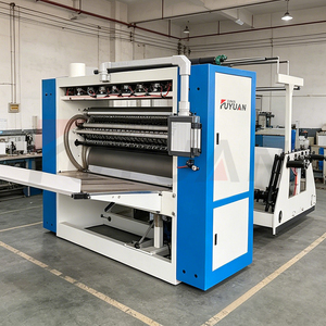 Macchina per la produzione di carta velina completa automatica 7 linee facciali linea di produzione con taglio pieghevole macchina per tessuti facciali foshan - Product Image 5