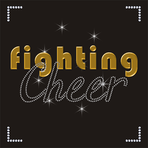 Kim cương hình dạng Rhinestone truyền nhiệt sắt trên hotfix pha lê Bling đính chữ tự làm cổ vũ mẹ trang phục - Product Image 3