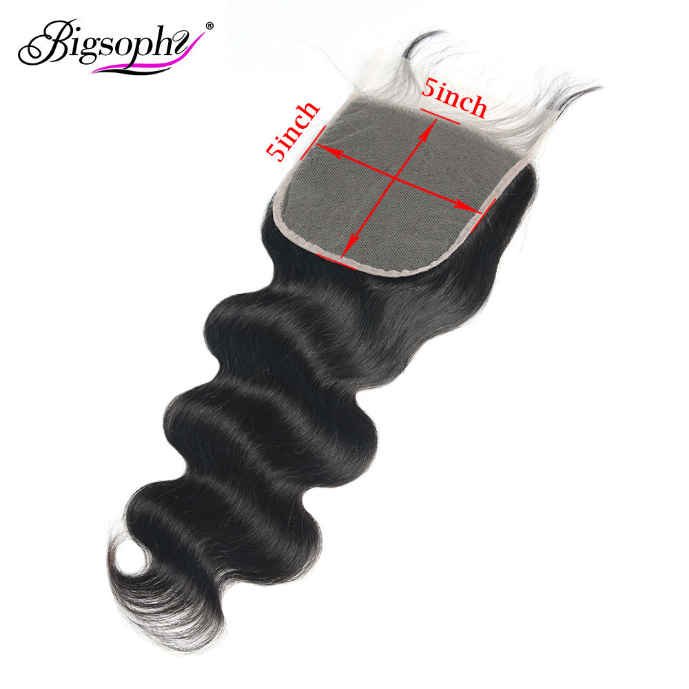 #Fermeture en dentelle 5x5 vague de corps N