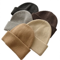 Gorros de Punto Unisex al por Mayor con Logotipo Personalizado, Gorros de Punto Acanalados de Diseño Sólido para Viaje