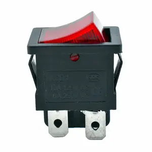 Kcd1-201N 6A 250 Volt Wechselstrom-Rocker-Schalter Kcd1-104 Gleichstrom-Led-Beleuchtung Dpst-Schalter mit CQC . TUV . ETL . CE . CB-Zertifizierung