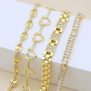 Mode Link Armband Holle Hart Liefde Ketting Armband Armband Varken Neus Ijzeren Armband Hart Voor Dames Cadeau - Product Image 1