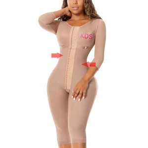 Body gainant colombien moulé en spandex respirant avec logo personnalisé, pour post-partum, gaine de compression - Product Image 5