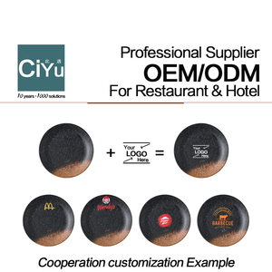 Bán Buôn Melamine Đặt Bữa Ăn Tối Thanh Lịch Màu Đen Matte Món Ăn Không Thường Xuyên Vòng Tấm Vuông Bát Không Thể Phá Vỡ Đồ Ăn - Product Image 3