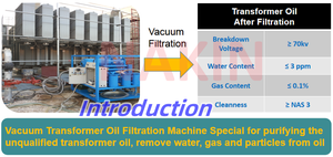 Transformateur de tension de rupture à double étage Purificateur d'huile Pompe à vide Filtre à huile pour installation électronique - Product Image 4