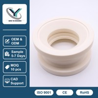 Bague de bride en céramique d'alumine Al2O3 à 99,7 % usinée avec précision par CNC, pièces structurelles en céramique isolante haute température