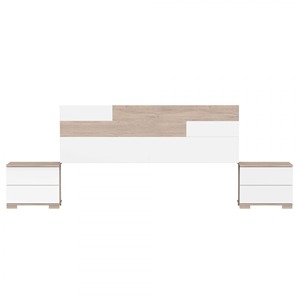 Nouvelle Arrivée Ensemble <span class=keywords><strong>de</strong></span> Meubles <span class=keywords><strong>de</strong></span> Chambre à Coucher en Bois <span class=keywords><strong>de</strong></span> Style Contemporain Moderne 4 Pièces avec Armoire à 2 Portes, Table <span class=keywords><strong>de</strong></span> Chevet, Commode et Tête <span class=keywords><strong>de</strong></span> <span class=keywords><strong>Lit</strong></span> - Product Image 5