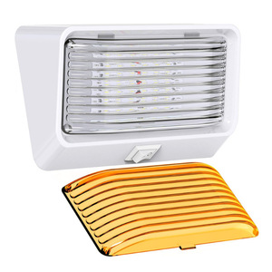 LED RV Exterior <b>Light</b> 6in x 3.6in <b>Waterproof</b> Rectangle Manual <b>Switch</b> Outdoor Lighting for Camper Trailer - Product Image 4