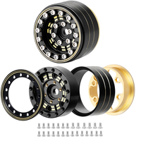 Jantes en métal robustes avec système Beadlock pour voitures RC Crawler, pièces de rechange pour mise à niveau, compatibles avec les modèles 1/18 et 1/24