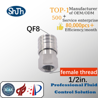 Swagelok Tipe 304 316SS Sambungan Cepat Tekanan Tinggi Union Connector Inter Screw NPT Female Coupling ASME EN Smooth