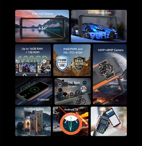 Điện thoại thông minh Cubot KingKong ACE 2 siêu mỏng, bền bỉ, hệ điều hành Android 14, RAM 16GB (6GB+10GB), ROM 128GB, màn hình 6.56 inch 90Hz, tích hợp NFC - Product Image 4