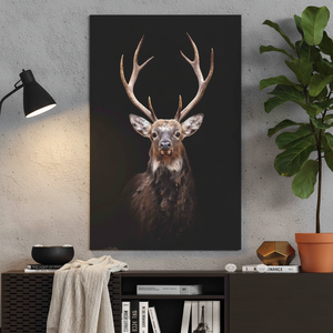Toile imprimée élégante avec photographie de cerf - Décoration murale animale pour la maison, ART SUR VERRE TÉRMÉRISÉ - Product Image 3