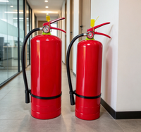 Extincteur à poudre sèche ABC 4KG 6KG, équipement portable de lutte contre l'incendie avec manomètre et tuyau