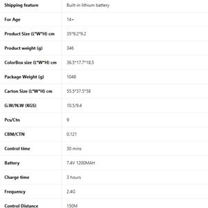Lancha de Carreras V006 de 30KM/H con Luces LED de 7 Colores y 5 Efectos de Iluminación, Reinicio/Modo Demo/Modo Crucero con un Clic, Barco RC - Product Image 5
