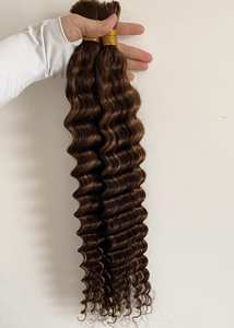 Hint 15A bakire saç derin kıvırcık vücut dalga kıvırcık saç toplu örgü için hiçbir atkı saç yığınları uzantıları tığ örgüler - Product Image 5