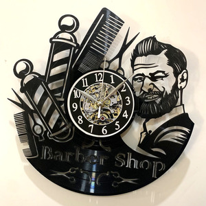 Bán Buôn Đen Vinyl Ghi Hình Dạng Thiết Kế Cổ Điển Trang Trí Nội Thất Phòng Khách Treo Tường Nghệ Thuật Thủ Công Nhựa Đồng Hồ - Product Image 4