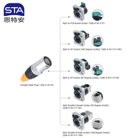 Connecteur de câble de signal circulaire Ethernet RJ45 IP67 étanche CAT5e/CAT6 8P8C, prise mâle en métal PC Ethercon