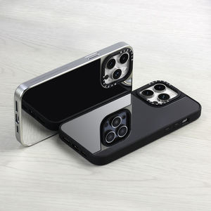 Étui de téléphone portable argenté réfléchissant avec miroir pour iPhone 15 Pro Max 11 13 14 étui de miroir de maquillage étui de téléphone de luxe - Product Image 6