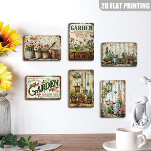 Selamat Datang di Kebun Kami, Tempat Kebahagiaan Kami, Papan Tanda Logam Rumah Pertanian - Product Image 5