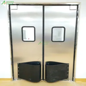 2020 hot sale new model food industry clean room use stainless steel traffic doors / swing doors / impact doors