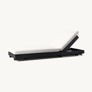 Chaise longue <span class=keywords><strong>de</strong></span> jardin en aluminium, design moderne, pliable, mobilier <span class=keywords><strong>de</strong></span> patio extérieur avec coussins - Product Image 2