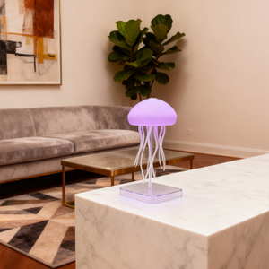 Phim hoạt hình 2 chế độ làm việc siêu dài tuổi thọ pin màu gradient hiệu ứng ánh sáng với điều khiển từ xa <span class=keywords><strong>LED</strong></span> sứa đèn - Product Image 4