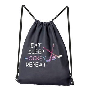 Sacs de gymnastique à cordon en polyester 210D colorés et unis, sac à dos avec cordons en nylon et sport avec logo personnalisé - Product Image 6