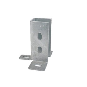 Hot Dip Galvanized Steel <strong>Post</strong> Base <strong>Brackets</strong> <strong>for</strong> Solar Panel Mounting <strong>on</strong> Ground and <strong>Concrete</strong> Pier Rooftop Systems - Product Image 2